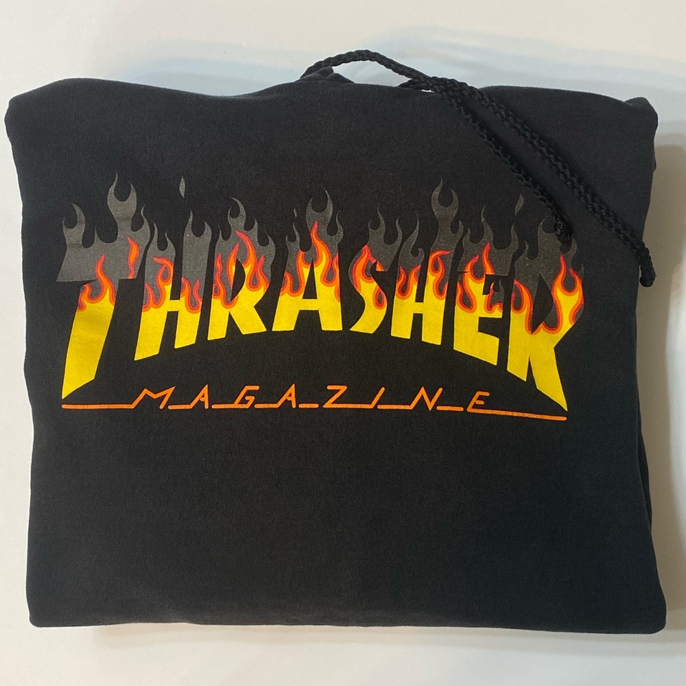 Thrasher Hoodie/Black/ Size Med(38-40)